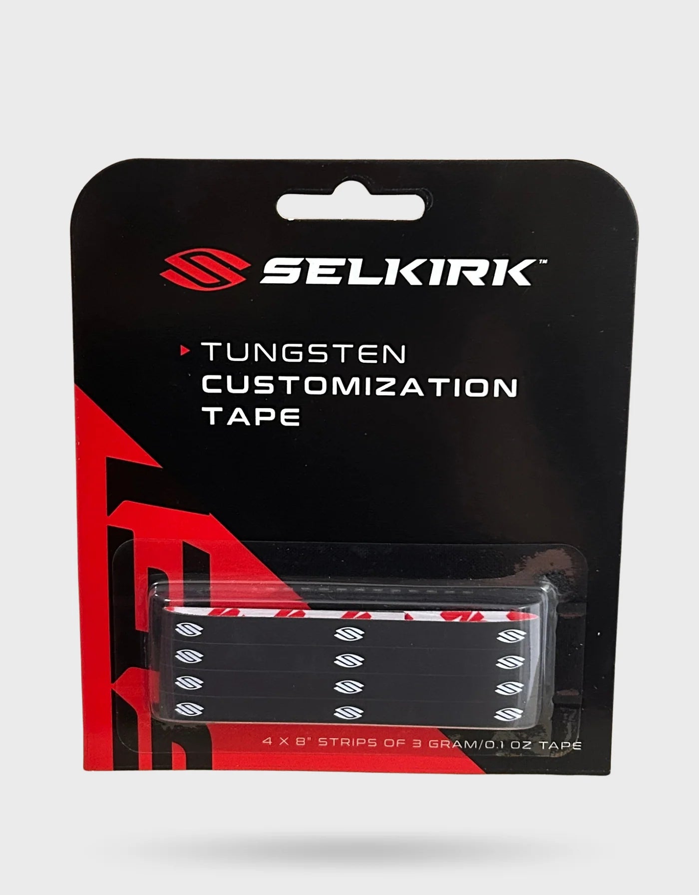 SELKIRK Sport Tungsten Tape - Four 8" Strips of 0.1 oz Tape